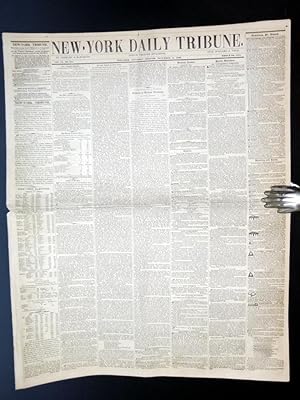 Seller image for Art and Artists in New-York" in the New York Daily Tribune, November 14, 1846 for sale by Alcuin Books, ABAA/ILAB