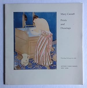 Mary Cassatt Prints and Drawings. [auction catalog]