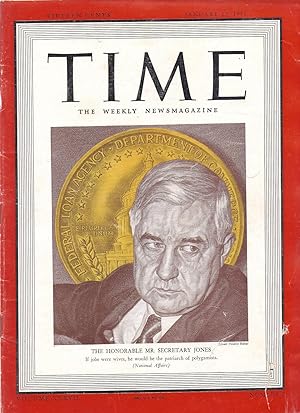 Time The Weekly News Magazine Volume XXXVII Number 2, January 13, 1941 hd