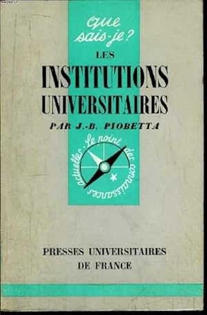 Seller image for Que sais-je? N 487 Les institutions universitaires for sale by Le-Livre