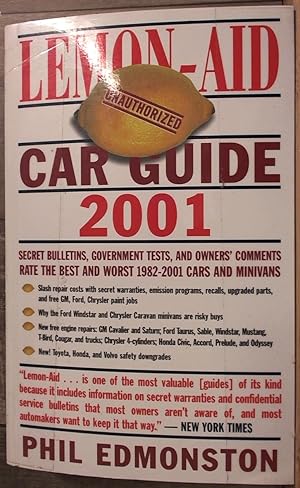 Imagen del vendedor de Lemon-Aid Car Guide 2001 a la venta por Archives Books inc.