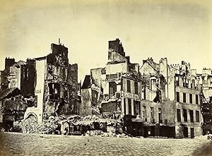 Siege of Paris Commune Ruins Saint Cloud Hotel la Tete Noire Liebert Photo 1870