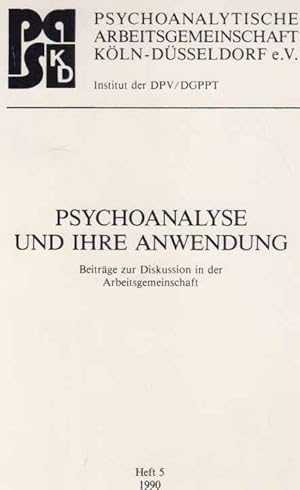 Seller image for Psychoanalyse und ihre Anwendung. Heft 5. 1990. for sale by Fundus-Online GbR Borkert Schwarz Zerfa