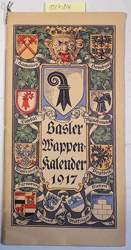 Bild des Verkufers fr Basel Wappen-Kalender (Wappenkalender) 1917 - Erster Jahrgang zum Verkauf von Antiquariat Trger