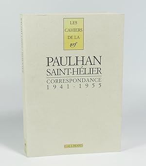 Seller image for Correspondance : Paulhan, Saint-Hlier, 1941-1955 for sale by Librairie L'Autre sommeil