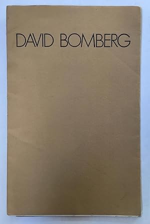 Seller image for David Bomberg : drawings, watercolours and prints 1912-1925, 8 June to 9 July 1971 for sale by Joseph Burridge Books