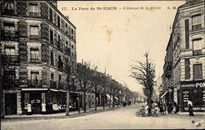 Ansichtskarte / Postkarte Saint Maur des Fossés Val de Marne, Le Parc, L'Avenue de la Mairie