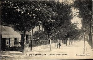 Ansichtskarte / Postkarte Saint Maur des Fossés Val de Marne, Quai du Port au Fouarre