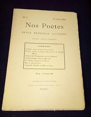 Nos poètes - Revue Mensuelle illustrée N.7 / 15 Avril 1924