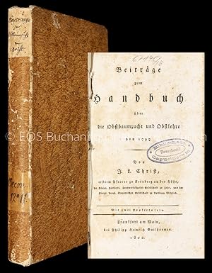 Bild des Verkufers fr Beitrge zum Handbuch ber die Obstbaumzucht und Obstlehre von 1797. zum Verkauf von EOS Buchantiquariat Benz