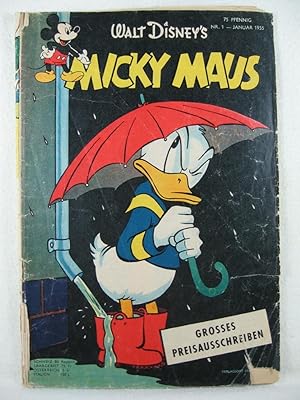 Micky Maus. 5. Jahrgang, Heft 1, Januar 1955.