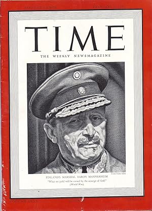 Time The Weekly News Magazine Volume XXXV Number 6 February 5, 1940 hd