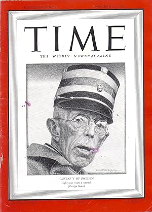 Time The Weekly News Magazine Volume XXXIV Number 18 October 30, 1939 hd (minor ,-pin-sized-, boo...