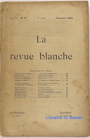 La Revue Blanche n°37, Tome VII
