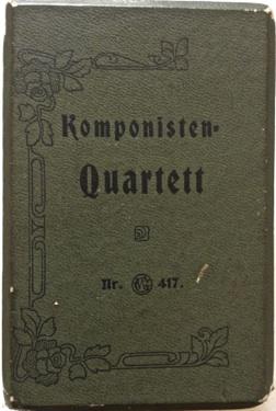 Komponisten-Quartett. Gioco del quartetto compositore.