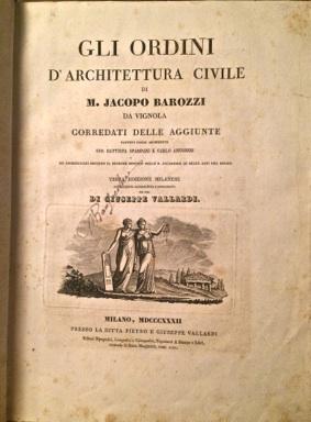 Gli Ordini d'Architettura Civile di M. Jacopo Barozzi da Vignola corredati delle aggiunte fattevi...