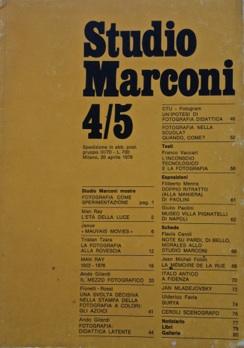 Studio Marconi 4/5. Milano 20 Aprile 1978.