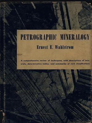 Bild des Verkufers fr Petrographic Mineralogy zum Verkauf von Librodifaccia