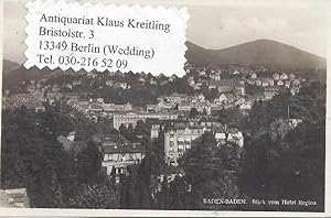 Baden-Baden. 1 alte Orig.- Ansichtspostkarte