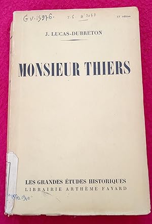 Image du vendeur pour ASPECTS DE MONSIEUR THIERS mis en vente par LE BOUQUINISTE