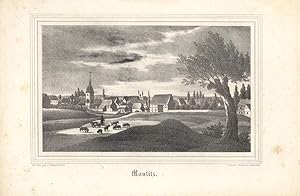 Imagen del vendedor de Mautitz. Lithographie-Ansicht von Renner und Ketzschau nach Julius Mckel. a la venta por Antiquariat Dennis R. Plummer