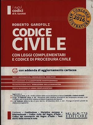 Immagine del venditore per Codice Civile venduto da Librodifaccia