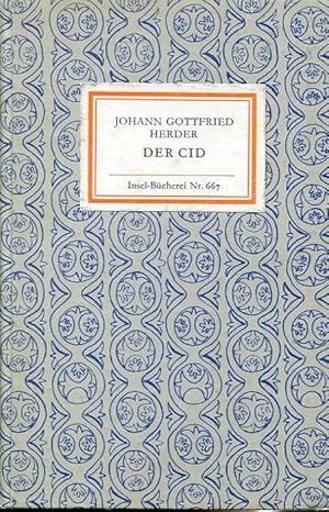 Bild des Verkufers fr Der Cid (IB 667). Mit einem Nachwort herausgegeben von Matthias Oehme. 1.15. Tsd. zum Verkauf von Antiquariat & Buchhandlung Rose