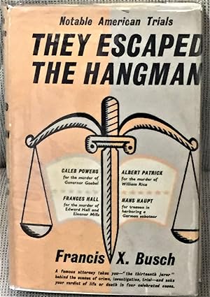 They Escaped the Hangman, An Account of the Trials of The Caleb Powers Case, The Rice-Patrick Cas...