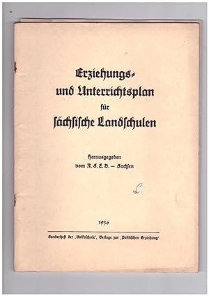 Seller image for Erziehungs- und Unterrichtsplan fr schsische Landschulen for sale by Bcherpanorama Zwickau- Planitz