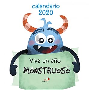 Calendario pared vive un aÑo monstruoso 2020