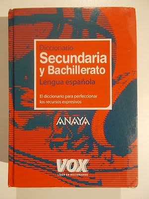 Diccionario de la Lengua Española, secundaria y primaria
