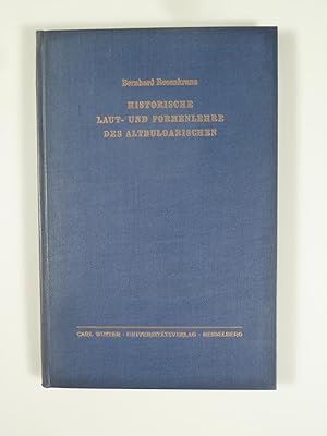 Bild des Verkufers fr Historische Laut- und Formenlehre des Altbulgarischen. zum Verkauf von Antiquariat Dorner