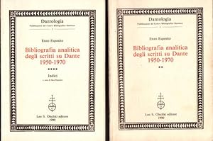 Bibliografia analitica degli scritti su Dante 1950-1970. Due tomi.