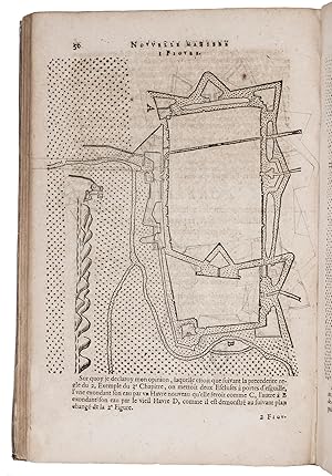 Bild des Verkufers fr La castrametation, .Rotterdam, Jan van Waesberge, 1618. With: (2) STEVIN, Simon. Nouvelle maniere de fortification par escluses. .Rotterdam, Jan van Waesberge, 1618. 2 works in 1 volume. Folio. With more than 50 woodcut illustrations in the text (many full-page or nearly full-page). Contemporary sheepskin parchment. zum Verkauf von Antiquariaat FORUM BV