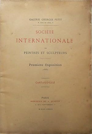 Image du vendeur pour Catalogue de la premire exposition le la Socit internationale de peintres et sculpteurs. 1882 mis en vente par Librairie Lis Tes Ratures