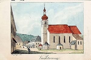 VIECHTWANG, Pfarrkirche Viechtwang, Titel: Viechtwang (aus: Historische und topographische Darste...