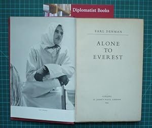 Imagen del vendedor de Alone to Everest a la venta por Diplomatist Books
