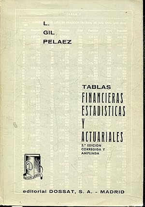 tablas financieras estadisticas y actuariales.