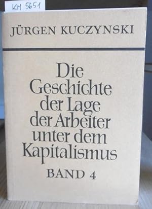 Bild des Verkufers fr Darstellung der Lage der Arbeiter in Deutschland von 1900 bis 1917/18. Raubdruck der Ausgabe Berlin 1967. zum Verkauf von Versandantiquariat Trffelschwein