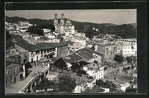 Postcard Taxco, Ortsansicht aus der Vogelschau