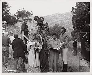 Bild des Verkufers fr Flame of Calcutta (Original photograph from the set of the 1953 film) zum Verkauf von Royal Books, Inc., ABAA