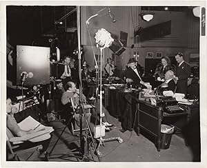 Bild des Verkufers fr News is Made at Night (Original photograph from the set of the 1939 film) zum Verkauf von Royal Books, Inc., ABAA