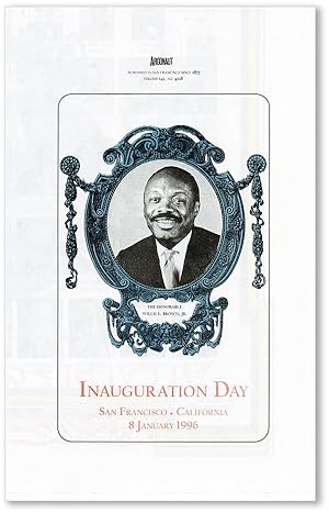 Inauguration Day, San Francisco, California, 8 January 1996 [Argonaut, Vol. 141, no. 4218]