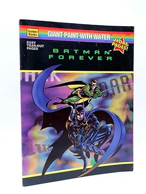 BATMAN FOREVER COLORING BOOK. GIANT PAINT WITH WATER. Golden Books, 1995