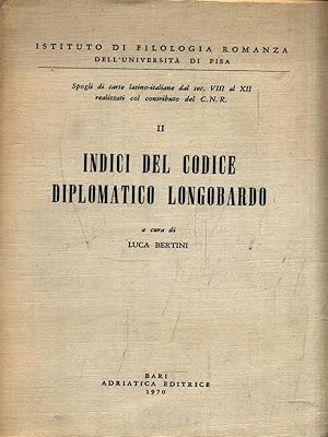 Indici del codice diplomatico longobardo