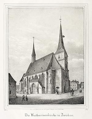 Bild des Verkufers fr Zwickau. Katharinenkirche. Saxonia. Die Katharinenkirche in Zwickau zum Verkauf von GALERIE HIMMEL