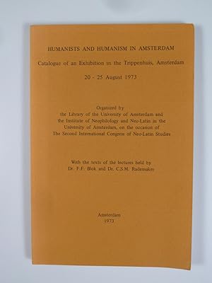Bild des Verkufers fr Humanists and Humanism in Amsterdam. zum Verkauf von Antiquariat Dorner