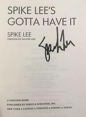 Spike Lee's Gotta Have It. Photos By David Lee. [On Cover:] Advance Uncorrected Proof From Firesi...