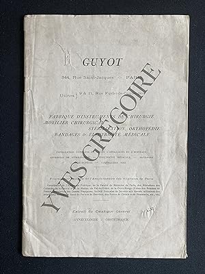 CATALOGUE GUYOT-GYNECOLOGIE-OBSTETRIQUE-1932
