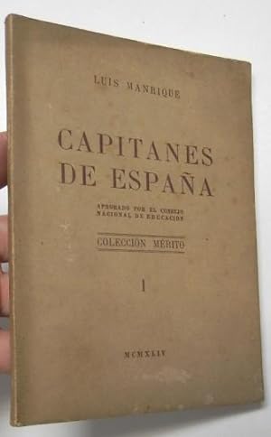 Image du vendeur pour Capitanes de Espaa mis en vente par Librera Mamut